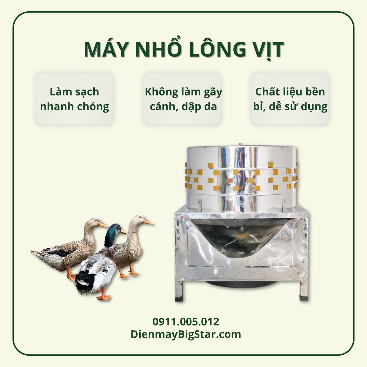 máy nhổ lông vịt