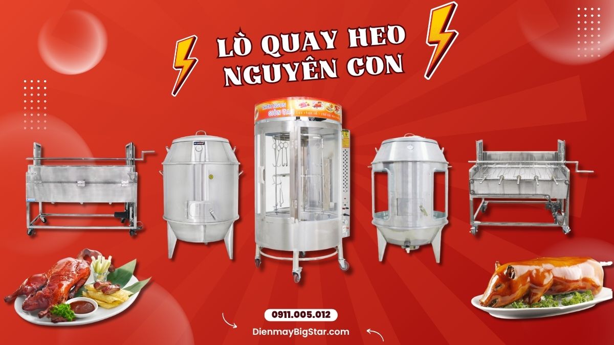lò quay heo nguyên con